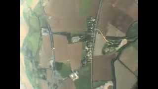 Skydiver Hits Plane Midair ALMOST [upl. by Anelad]