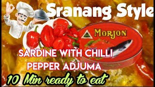 Sardines Morjon Recipe  Wong Jawa Homemade Food Suriname Nederland Ready in 10 Minutes 09 [upl. by Lorain]