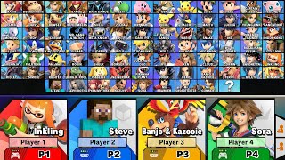 Super Smash Bros Ultimate  All Characters [upl. by Walford]