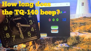 Testing to see how long the Casio TQ140 beeps [upl. by Dnomaj]