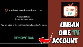 How To Unban Ome TV Account 2024 Easy GUIDE [upl. by Banna]