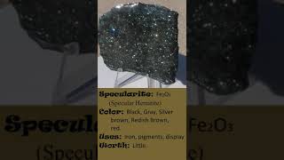 Specularite Specular Hematite [upl. by Vacuva]