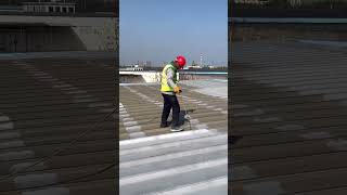 the show of waterproof coatingspraying for metal roofing waterproofingcoating roofingrepair [upl. by Sasha165]