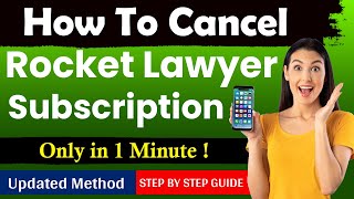 How To Cancel Rocket Lawyer Subscription  Latest Updated Video [upl. by Pascha]