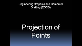 Projection of Point in Engineering Drawing  Projection of Points [upl. by Kakalina263]