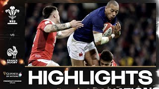 HIGHLIGHTS  🏴󠁧󠁢󠁷󠁬󠁳󠁿 WALES V FRANCE 🇫🇷  2024 GUINNESS MENS SIX NATIONS RUGBY [upl. by Ecinej]