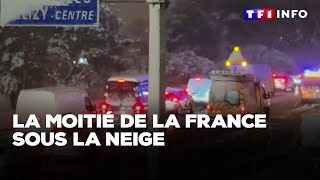 La moitié de la France sous la neige｜TF1 INFO [upl. by Waring926]