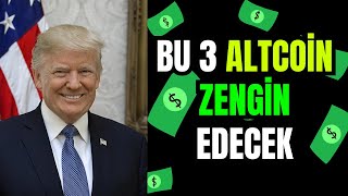 BAŞKAN TRUMPBU 3 KRİPTO PARA YATIRIMCILARINI ZENGİN EDECEK [upl. by Milon]