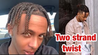 How to Two strand Twist hair Men amp Women  Nando [upl. by Princess114]