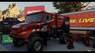 Dakar Desert Rally 3  Iveco PowerStar Evo3 22 nº522  Wadi Ainounah Train Odyssey Rally  g29 [upl. by Skipper]