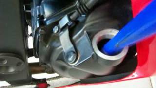 How to Change your Oil on a 2008 Kawasaki Ninja 250R Part 2 [upl. by Ebeohp]