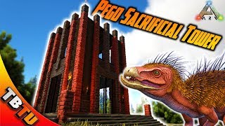 PEGOMASTAX SACRIFICIAL TOWER BEST WAY TO LEVEL DIMORPHODON Ark Survival Evolved [upl. by Adriene]