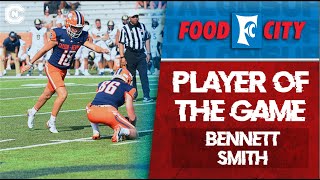 CarsonNewman Football Bennett Smith Recaps GameWinner threeFG Day in Win Over Wingate 92124 [upl. by Norahs]