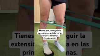 Operación LCA  ejercicio readaptación extensión de rodilla [upl. by Pietra]