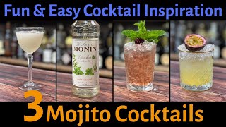 3 EASY Cocktails with Monin Mojito Syrup  Who Needs Fresh Mint anyway [upl. by Aran203]