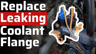 Replacing Leaking Coolant Flange on VW [upl. by Huldah]