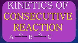 KINETICS OF CONSECUTIVE REACTION [upl. by Aicilif560]