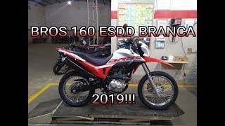 BROS 160 ESDD BRANCA 2019 DETALHES [upl. by Vallie]