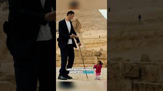 World Tallest Man Meets Shortest Woman 😱 [upl. by Phyl]