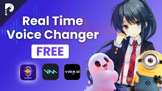 TOP 3 FREE Real Time Voice Changer for pc HitPaw Voice Changer  Voicemod  Voiceai [upl. by Caren588]