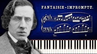 Chopin  FantaisieImpromptu  Piano Tutorial [upl. by Nitsirc]