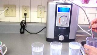 Testing ionized water at different flow rates [upl. by Trah664]