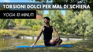 10 MINUTI di Torsioni Yoga per Mal di Schiena e Postura [upl. by Adriano799]