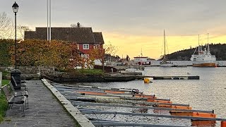 Naš gradić Lillesand na obali mora u jesenjem ruhu🌊⛵️☀️🌿🍃🍂🍁 [upl. by Retrak]