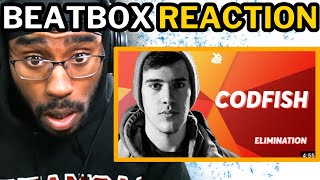 CODFISH  Grand Beatbox SHOWCASE Battle 2018  Elimination REACTION [upl. by Kamerman]