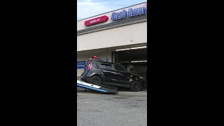 Police Thieves crash stolen car into pawn shop [upl. by Yllitnahc]