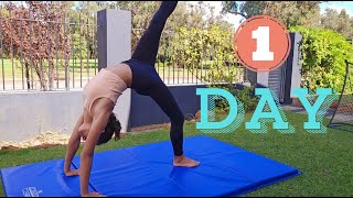 HOW TO BACKBEND KICKOVER IN 1 DAY  TayTayCooper [upl. by Razid]