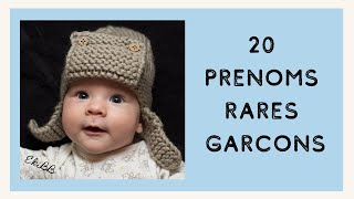 20 PRENOMS RARES POUR LES GARCONS [upl. by Adirem]