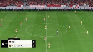 AZ Alkmaar vs IF Elfsborg 25092024 UEFA Europa League EA FC 24 [upl. by Hugo395]