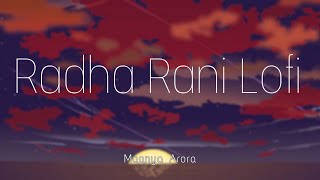 Radha Rani Lofi  Maanya Arora l Niffyrecords [upl. by Htiduy]