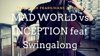 Mad World vs Inception mashup  GnuS Cello feat Swingalong COVER [upl. by Aihsinyt568]