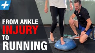 Lateral Ankle Sprain Rehab FROM INJURY TO RUNNING [upl. by Ariane416]