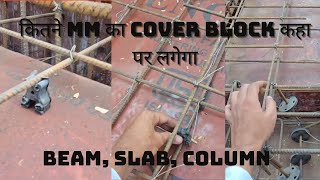 Cover Block for Beam Slab amp Column [upl. by Litt]