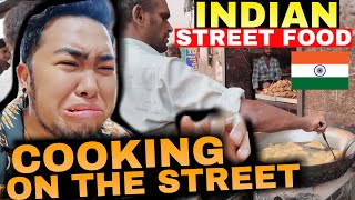 INDIAN STREET FOOD 🇮🇳 COOKING ON THE STREETS OF NEW DELHI 😱 [upl. by Warrenne]