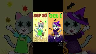 ￼pxelandwyatt illustrators Halloween selectedwork graphicstory sliceoflife cat [upl. by Llehsal]