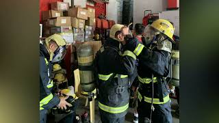 SCBA Proficiency and Hazmat Awareness Training  News Report  BFPtv [upl. by Merill]