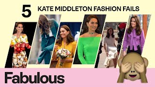 Five times Kate Middleton suffered hilarious fashion blunders [upl. by Ramor338]