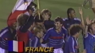 JO LOS ANGELES 1984  Lapothéose du football  Le sacre de léquipe de France contre le Brésil [upl. by Artim561]