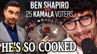 Ben Shapiro Vs 25 Kamala Harris Voters  Hasanabi Reacts to Jubilee [upl. by Rosalee]