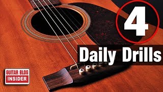 4 Guitar Drills You Should Do Each Day [upl. by Sisxela212]