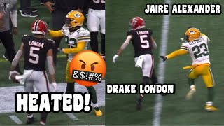 Drake London ‘BULLIED’ Jaire Alexander 😳👀 WR Vs CB Packers Vs Falcons 2023 highlights [upl. by Kalina760]