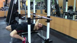 Bench Rack Lockout  Exercises to Increase Bench Press  HASfit Bench Exercise Demonstration [upl. by Nuavahs]