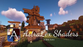 AstraLex Shaders Showcase  A brand new look for your Minecraft survival [upl. by Aivart]