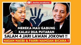 Dibilang PANIK Kalau GAGAL Satu Putaran  01 amp 03 Jd SALAM 4 JARI HASAN NASBI amp FAHRI HAMZAH Bicara [upl. by Ferde]