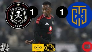 ORLANDO PIRATES VS CAPE TOWN CITY 2ND LEG MTN8 [upl. by Siuqram]