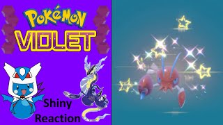 Pokemon Violet Shiny Clauncher Reaction [upl. by Etnuahc471]